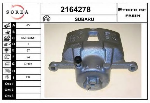 EAI 2164278 Brake Caliper